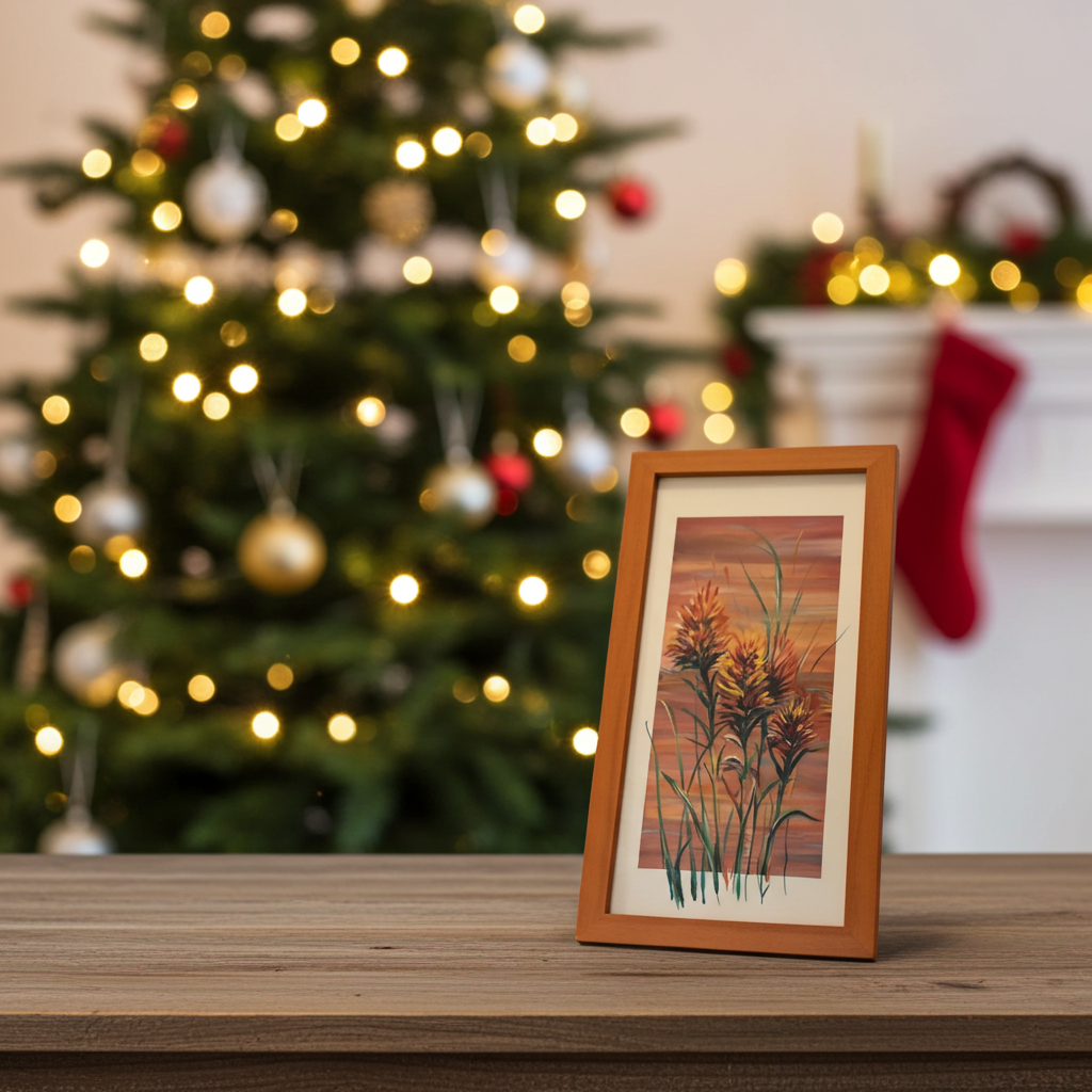 small hand painted archival Giclee 4x10s, Ani