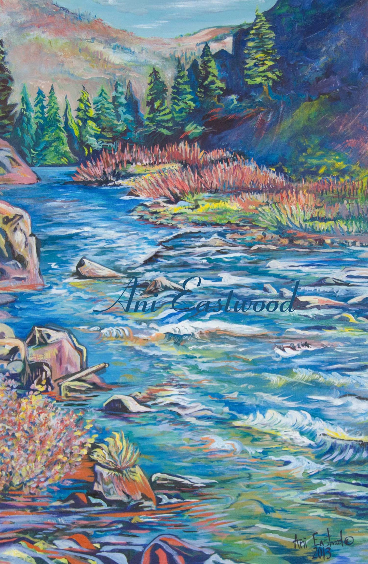 "Fall Light on the Dogwoods" 20"x30" Limited Edition Canvas