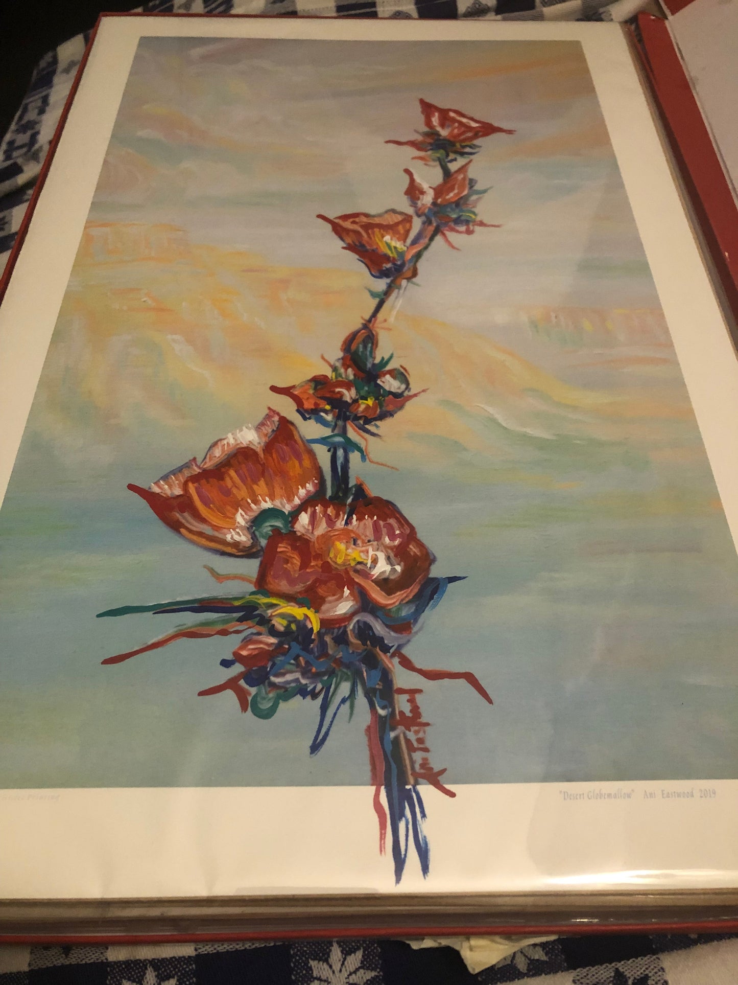 "Globemallows in the Houserock Valley" 2019 Ani Eastwood, 1st limited edition canvas available