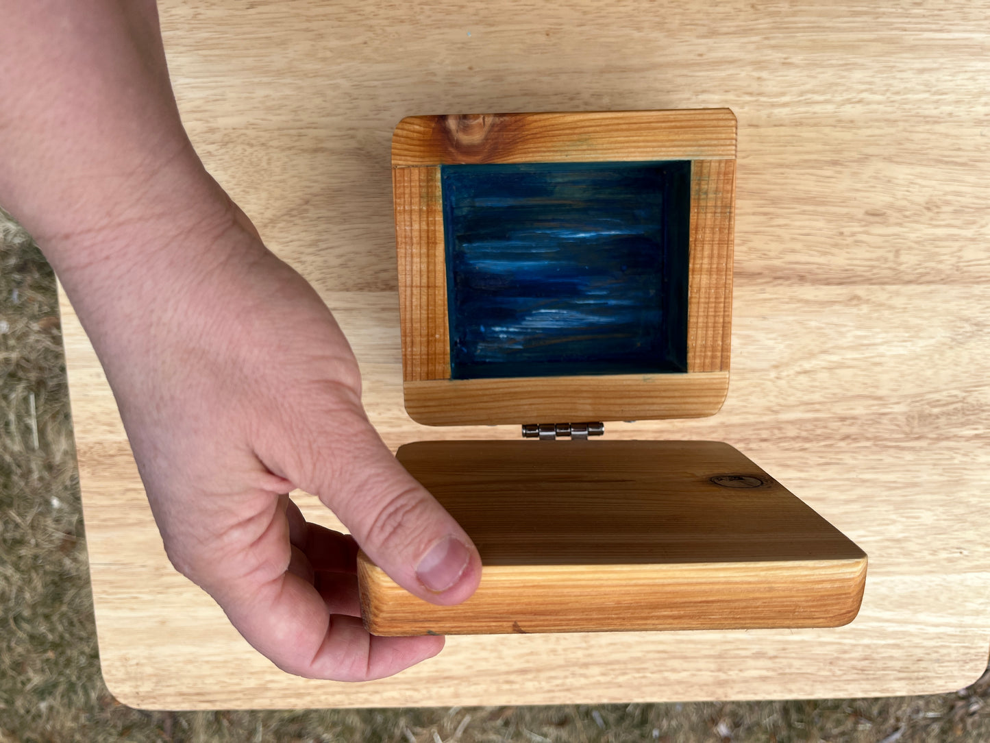Handmade Cedar Jewelry Box, Spring Branches, Ani Eastwood