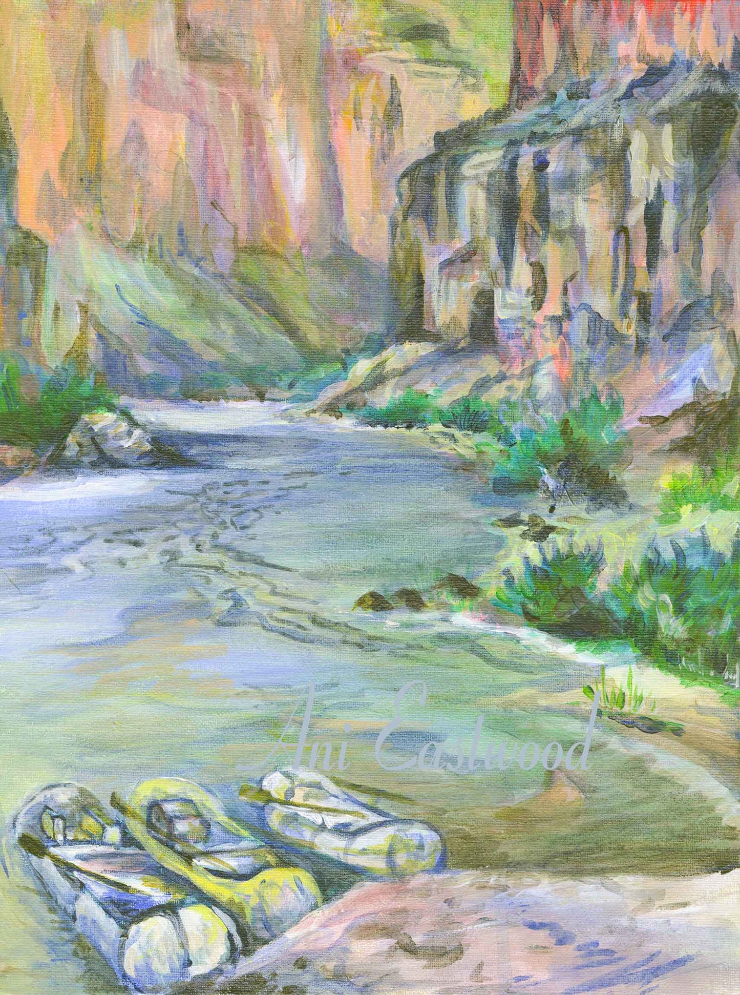 "Nankoweap Lower Camp, Colorado River" Ani Eastwood