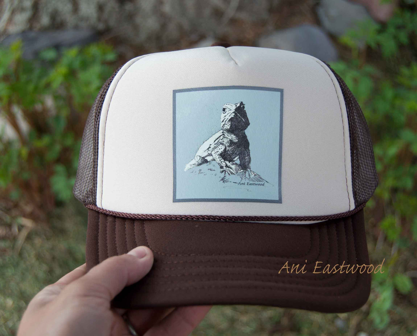 Desert Spiny Lizard Trucker Hat, Ani Eastwood