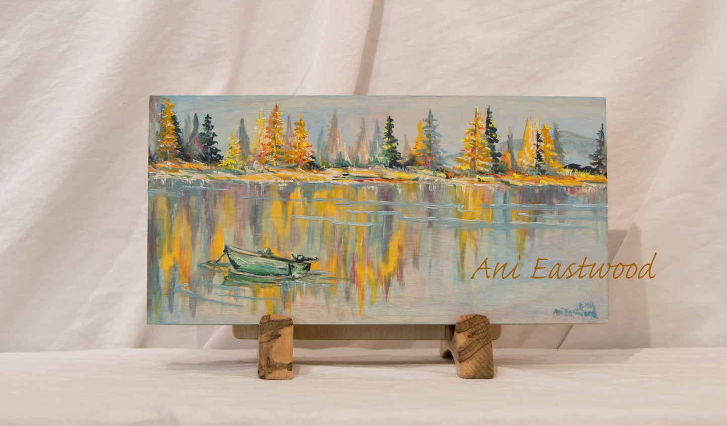 "Placid" 2019 Ani Eastwood, Original Oil on Birch