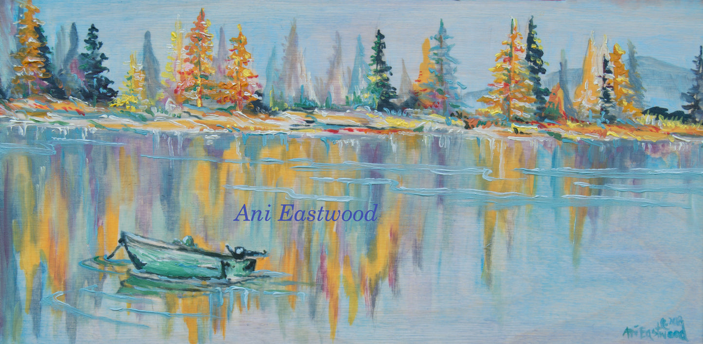 "Placid" 2019 Ani Eastwood, Original Oil on Birch