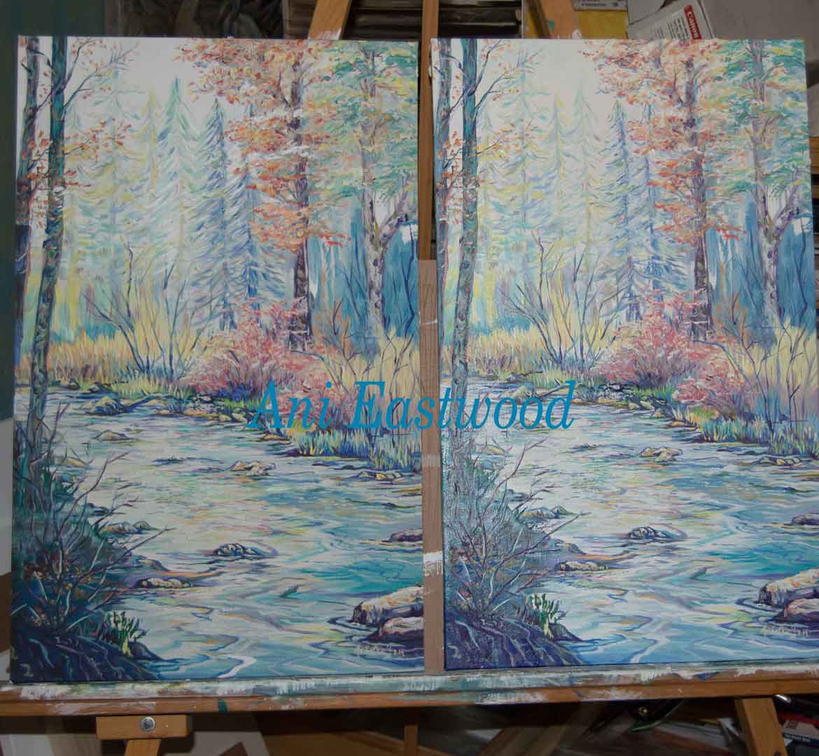"Rattlesnake Creek, Montana" 2019 Ani Eastwood original available