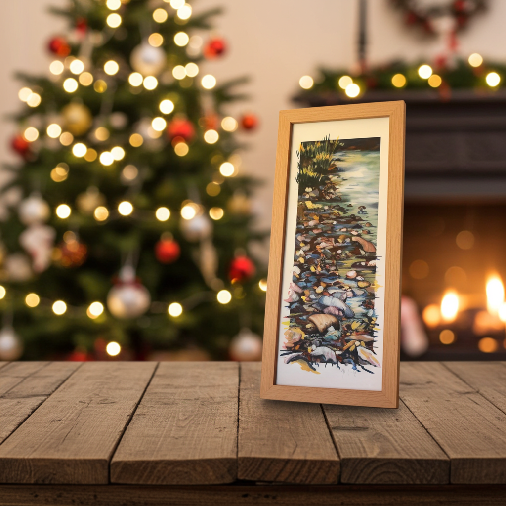 small hand painted archival Giclee 4x10s, Ani