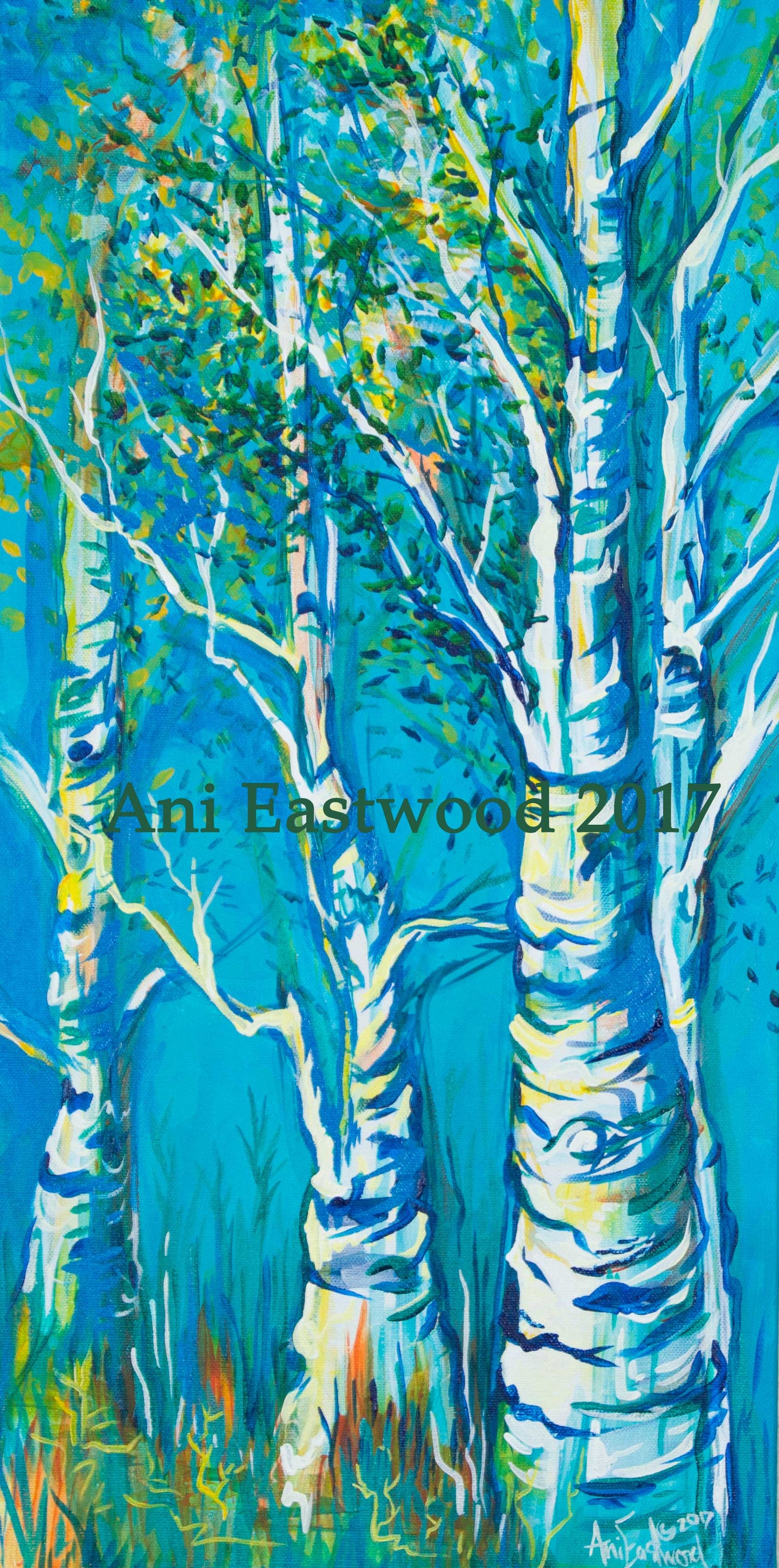 "Breathe it In" 2016 Ani Eastwood, Original and Giclee