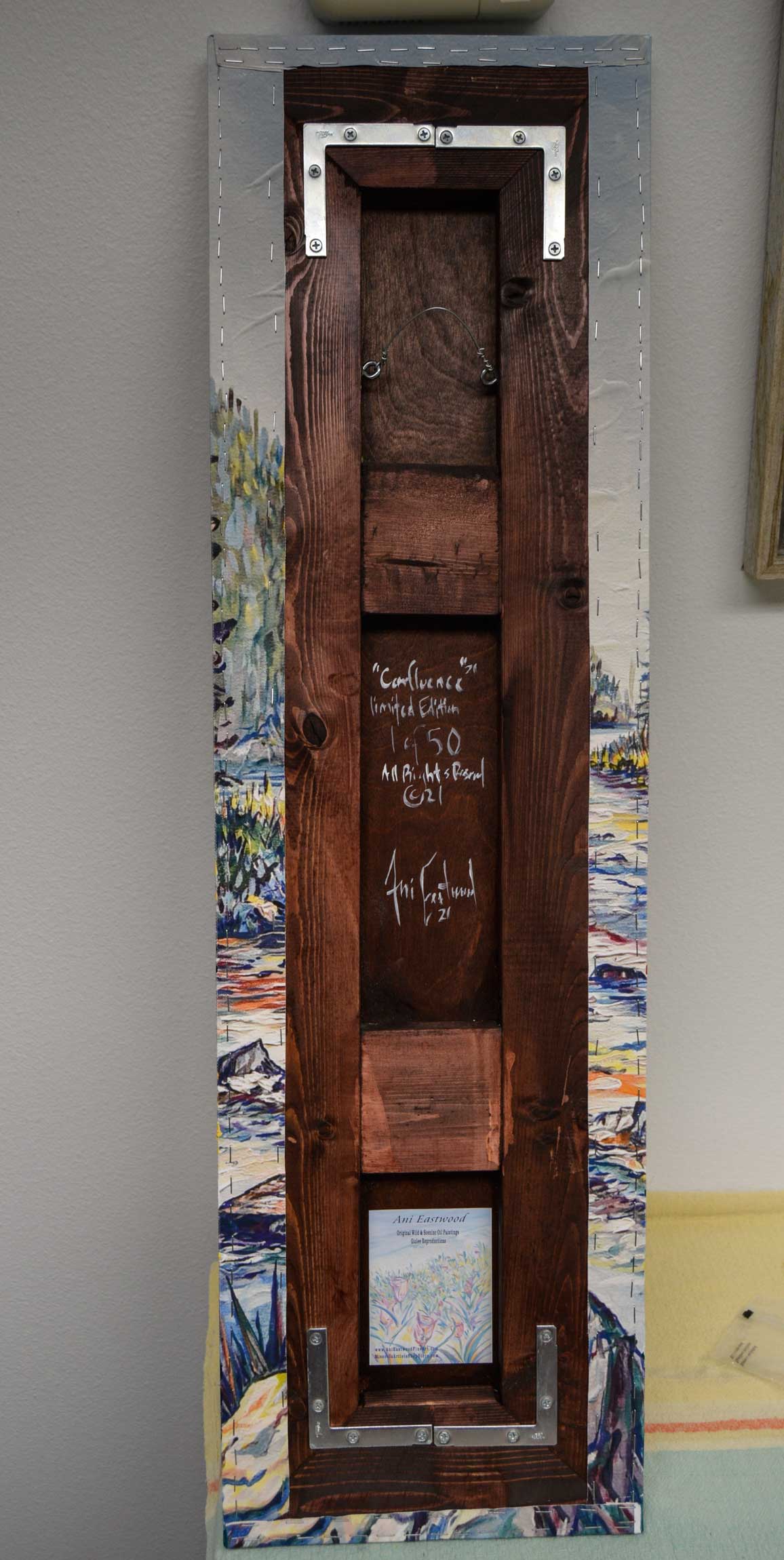 "Confluence" 11"x36" Handpainted Limited  Edition Canvas Giclee 1 of 50