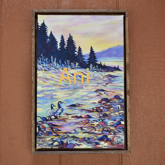 "Geese on the Blackfoot River" 2016 Ani Eastwood