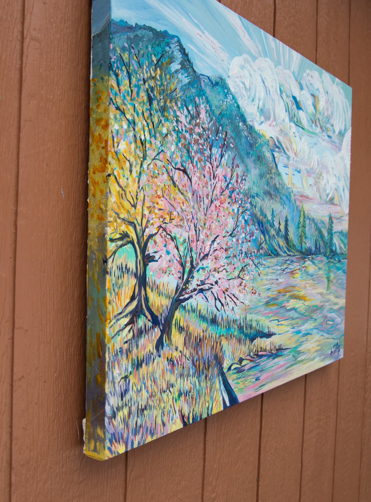 "Cherry Blossoms on Flathead Lake, Montana"  2015 Ani Eastwood