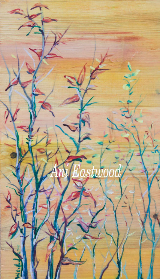 "Dogwood" Oil on Pine 2019 Ani Eastwood,