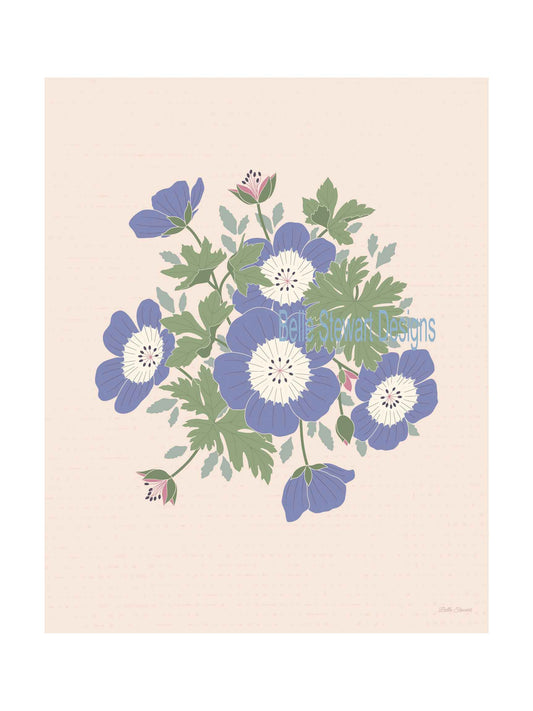 "Rozanne Geranium" Belle Stewart Design 2024