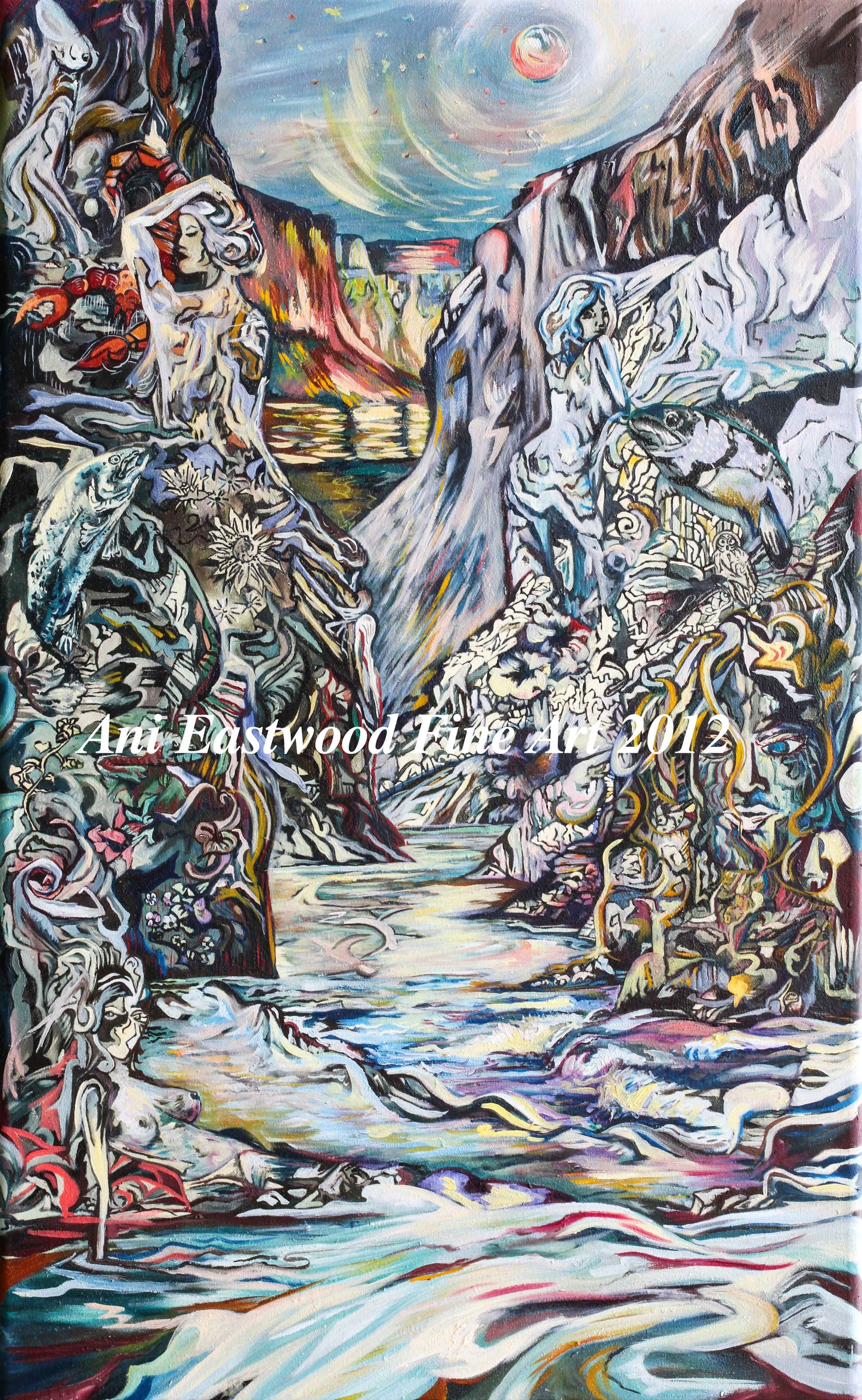 "Horn Creek at Night"  2010 Ani Eastwood