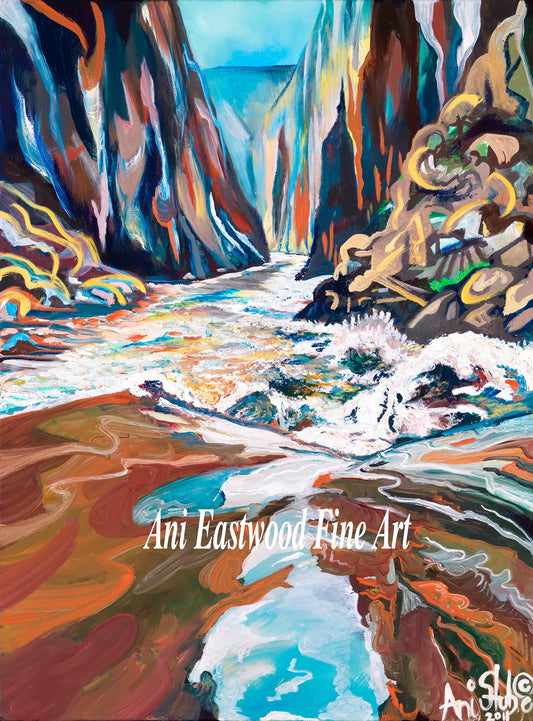 "Horn Creek Rapid Grand Canyon" 2005 Ani Eastwood