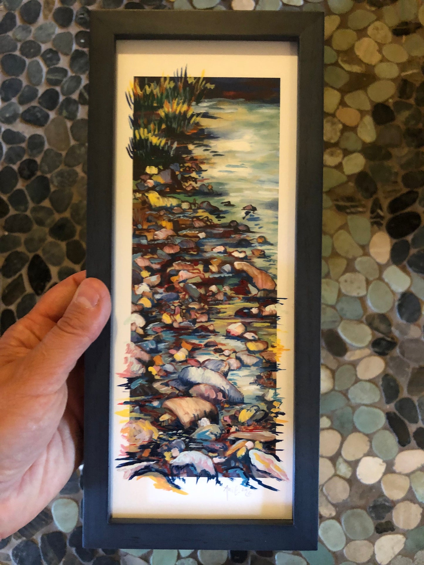 small hand painted archival Giclee 4x10s, Ani