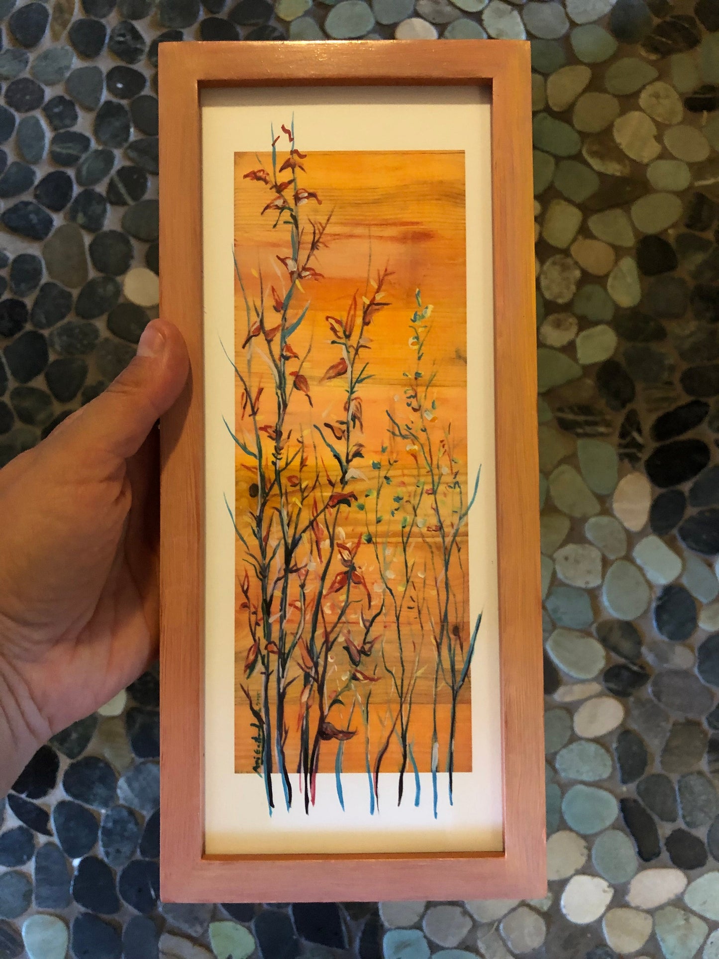 small hand painted archival Giclee 4x10s, Ani