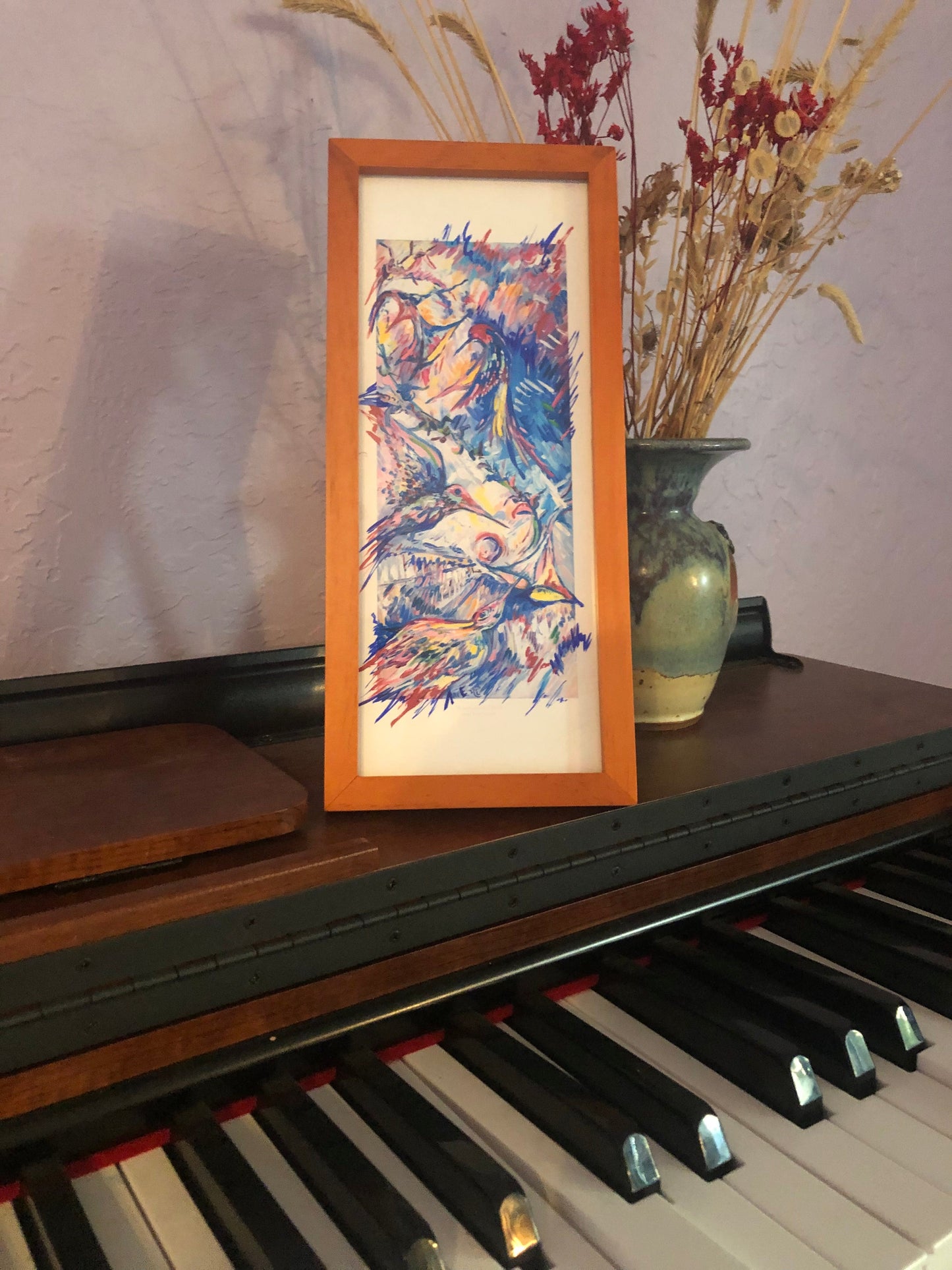 small hand painted archival Giclee 4x10s, Ani