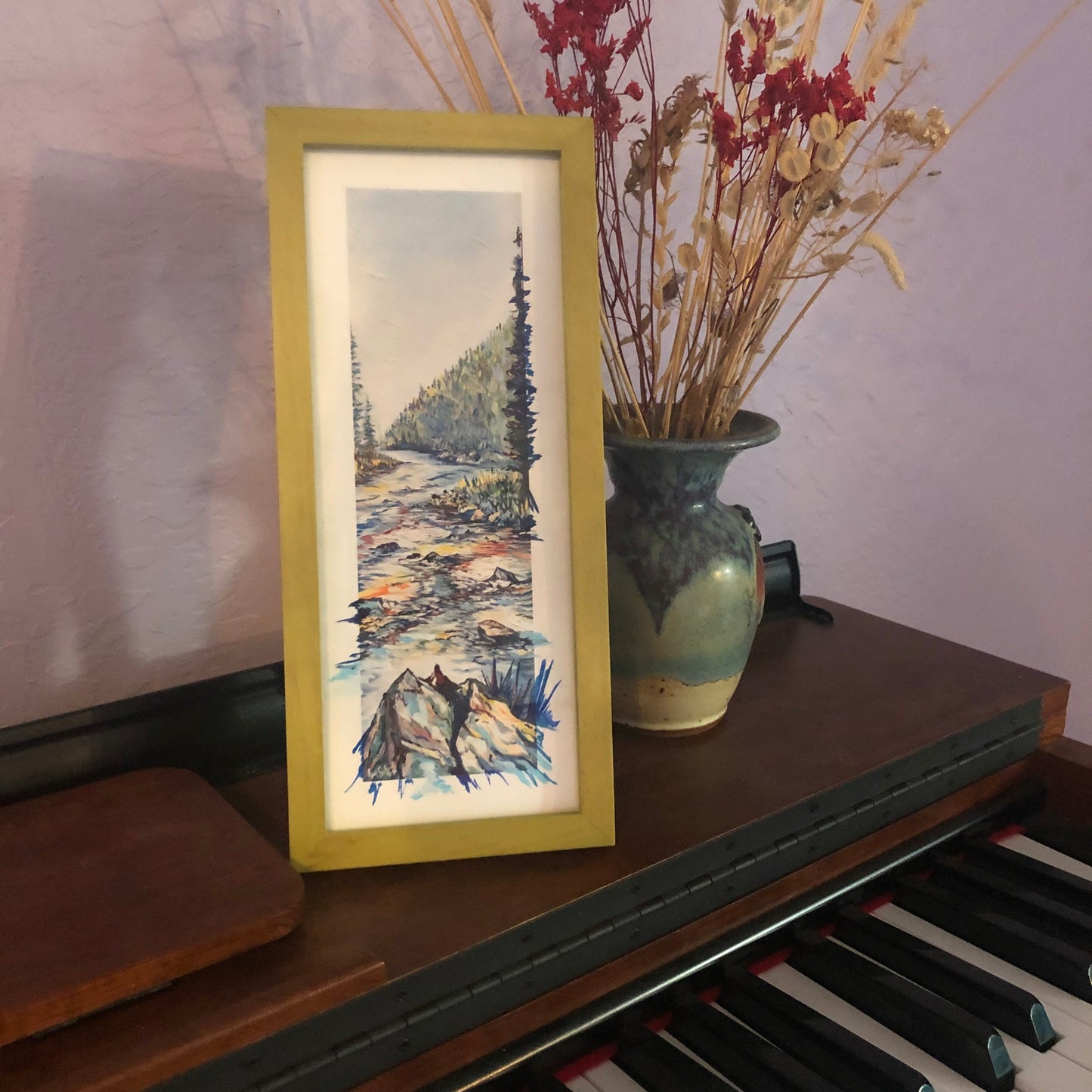 small hand painted archival Giclee 4x10s, Ani