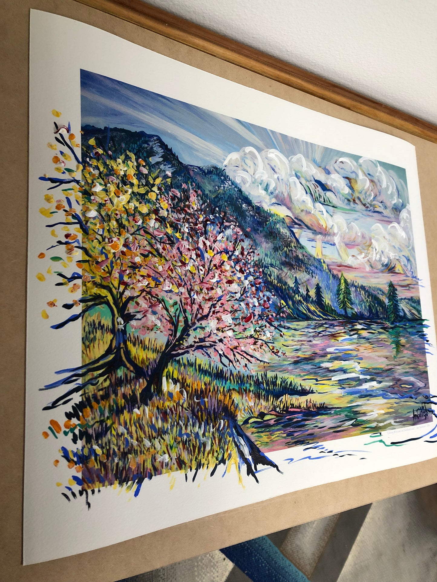 "Cherry Blossoms on Flathead Lake, Montana"  2015 Ani Eastwood