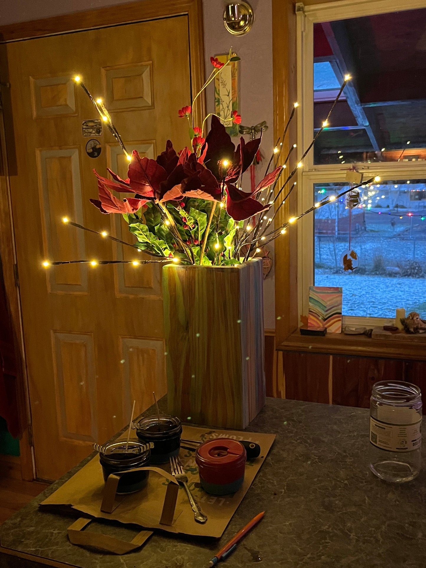 Dogwood Branches Plug In Lamp, Ani Eastwood