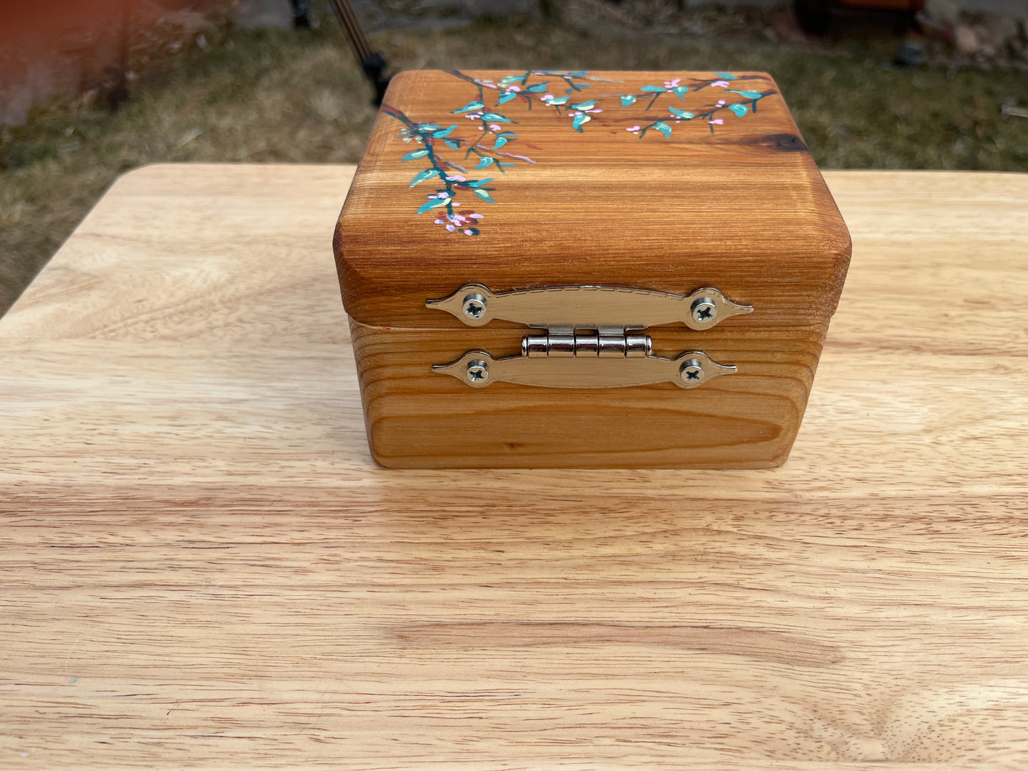 Handmade Cedar Jewelry Box, Spring Branches, Ani Eastwood