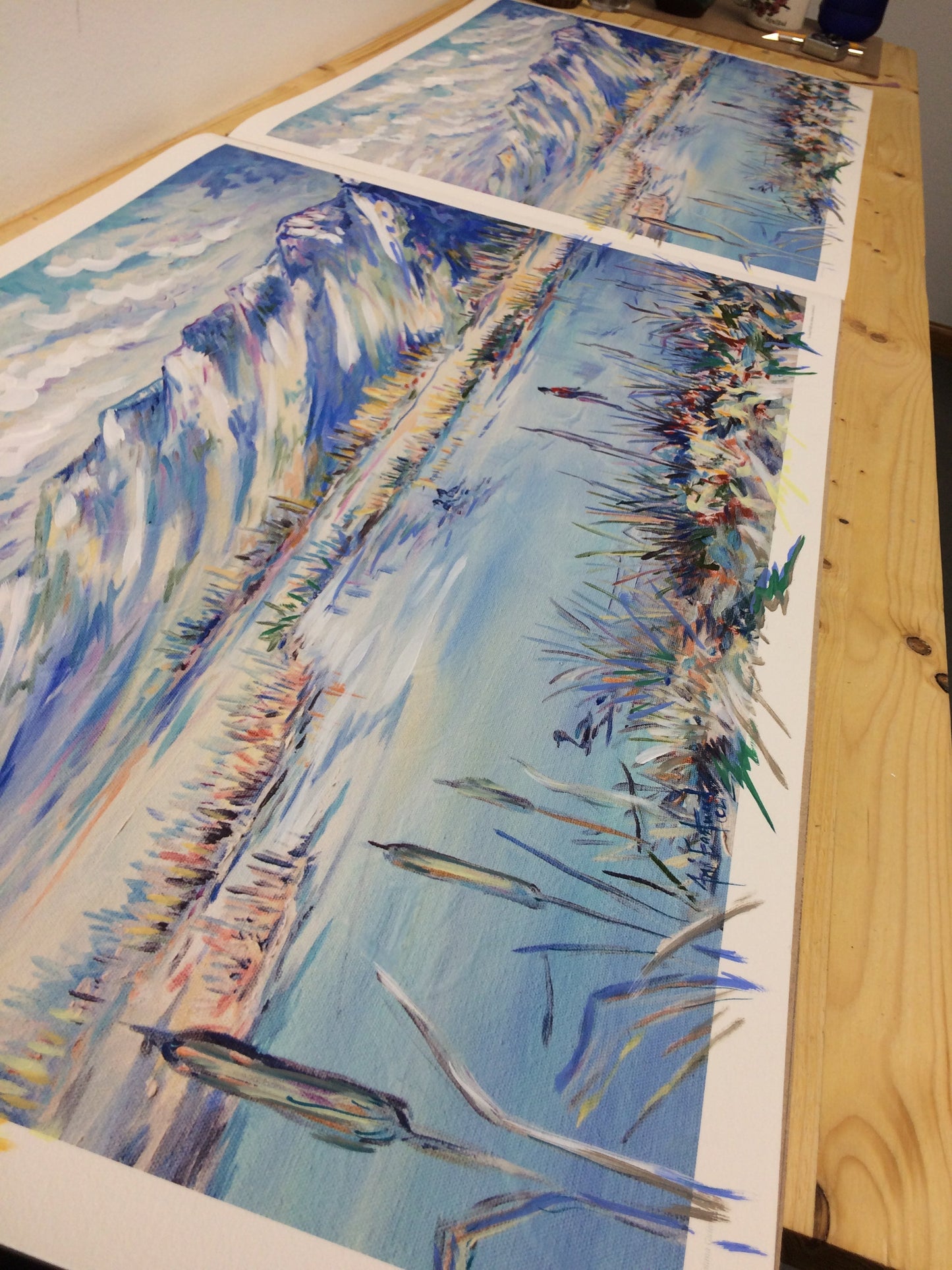 "Redwing" 20"x30" Handpainted Giclee,  Framed in Authentic Barnwood