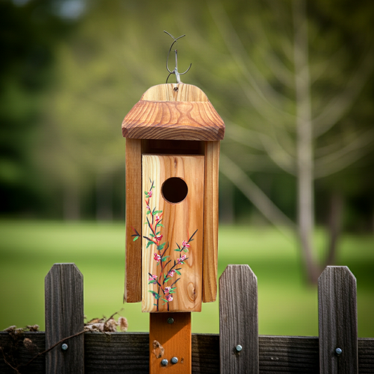 Handmade Cedar Bluebird Box, Branches Design, Ani Eastwood