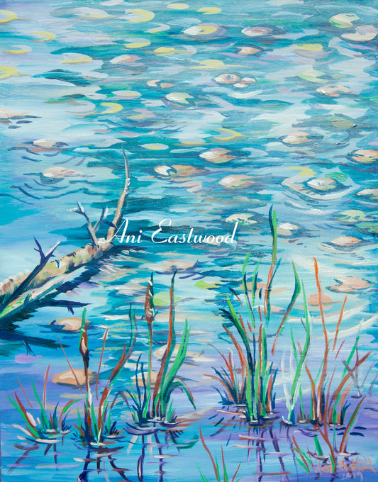 "Lakeside" 2020 Ani Eastwood, Original and Giclees