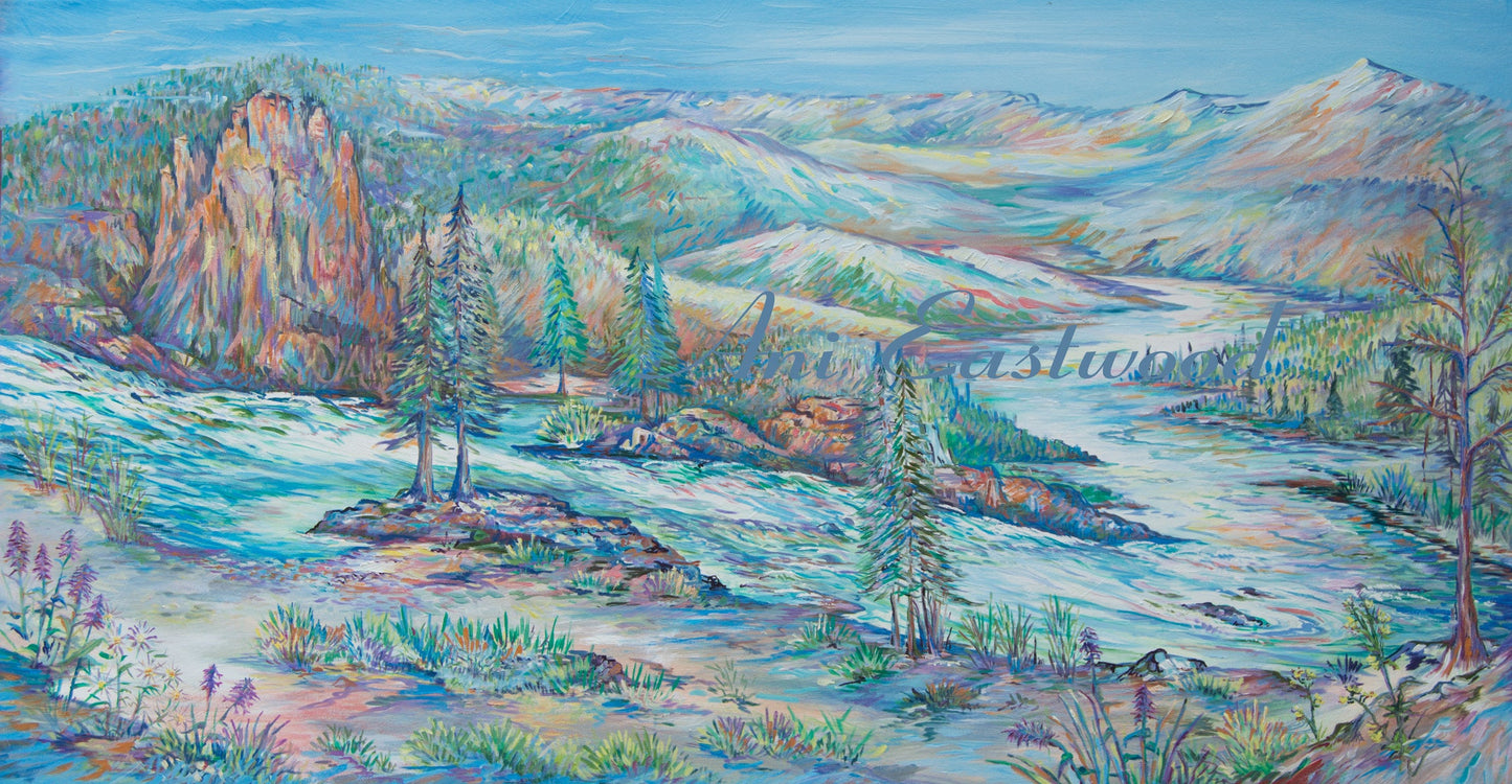 "Please take me Floating" 2020 Ani Eastwood, Original and Giclees