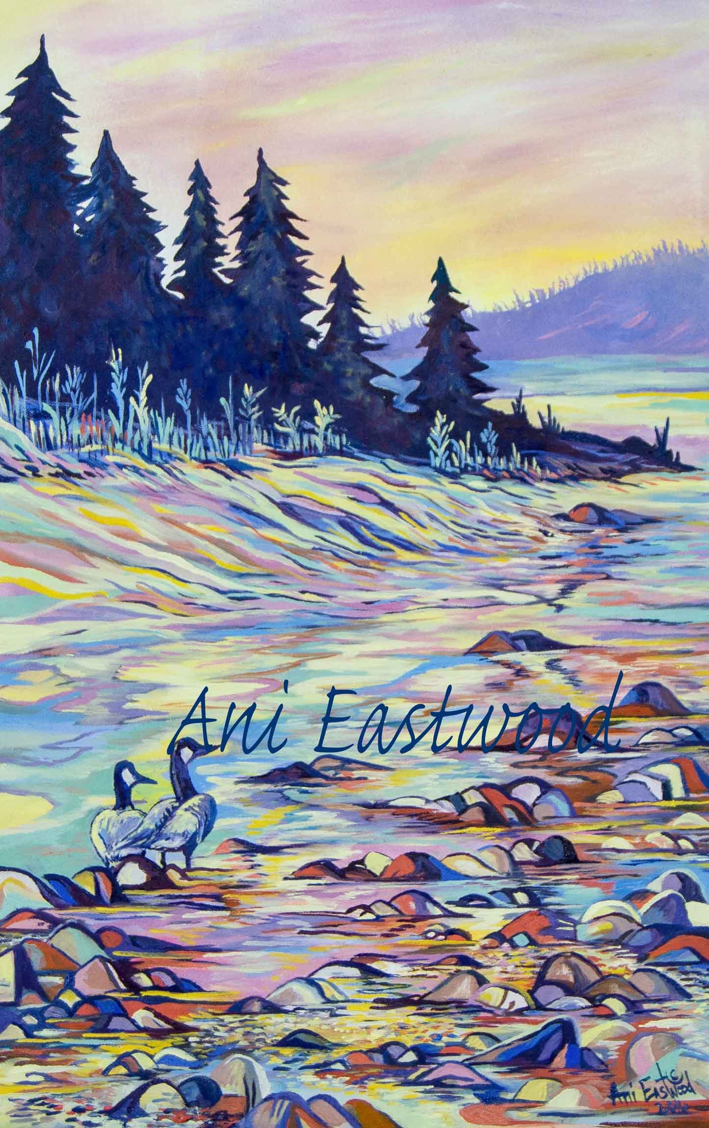 "Geese on the Blackfoot River" 2016 Ani Eastwood