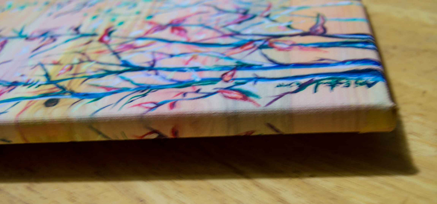 "Dogwood" Oil on Pine 2019 Ani Eastwood,