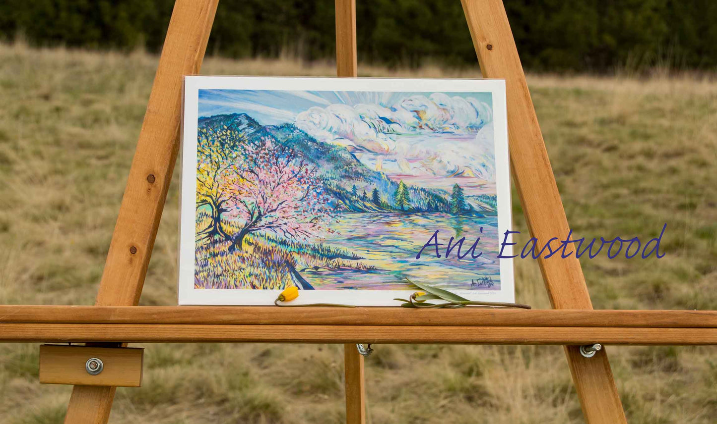 "Cherry Blossoms on Flathead Lake, Montana"  2015 Ani Eastwood