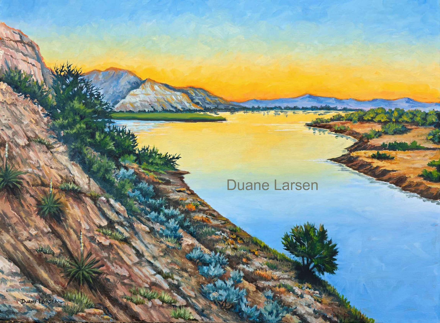 "Sunrise on the Missouri" Duane Larsen 2025