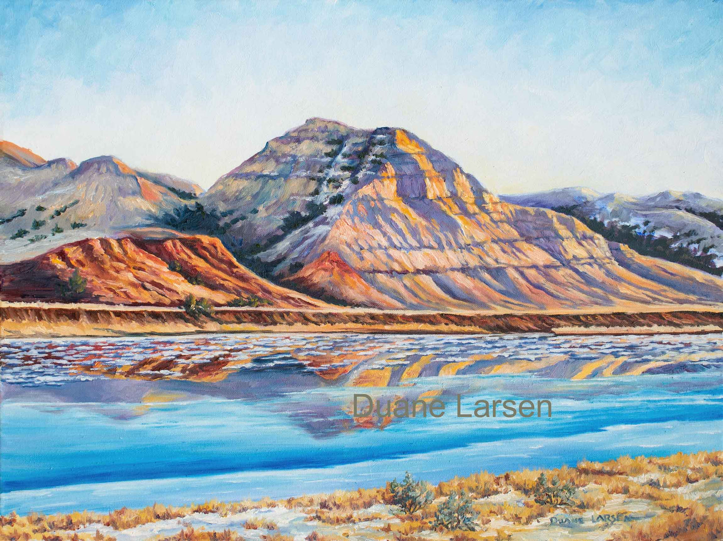 "Spring Break-up on the Missouri River" Duane Larsen 2024