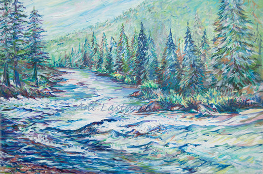 "Thibedeau Rapid at High Water, Blackfoot River Montana" 2020 Ani Eastwood